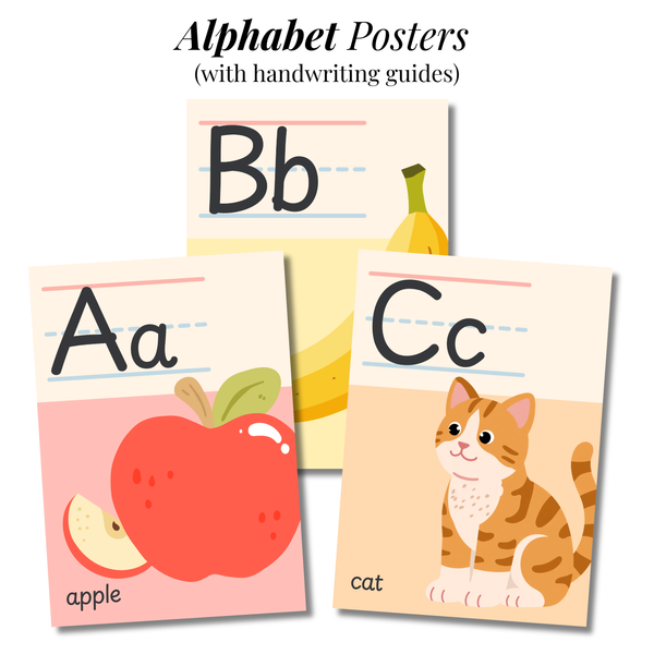 Alphabet Posters with Guides