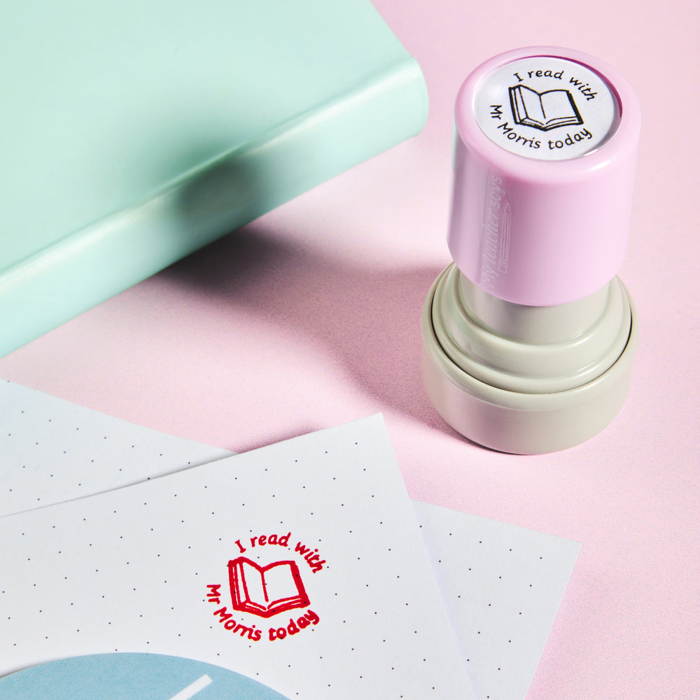 I Read With My Teacher Stamp