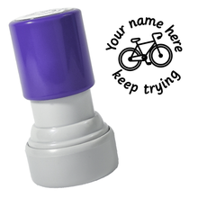 Load image into Gallery viewer, Bicycle Keep Trying Stamp
