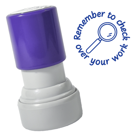 Check Over Your Work Stamp