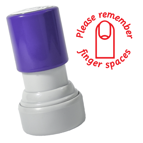 Finger Spaces Stamp
