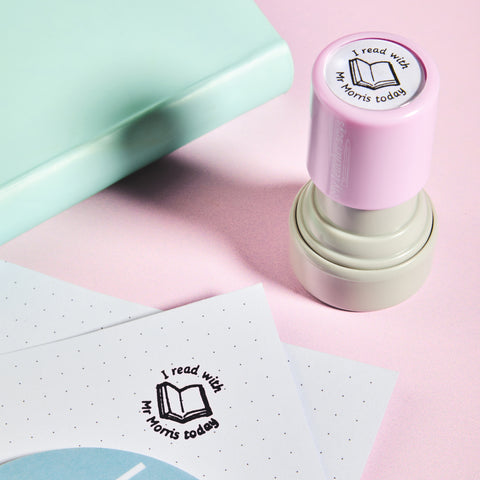 I Read With My Teacher Stamp