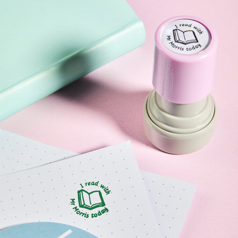 I Read With My Teacher Stamp