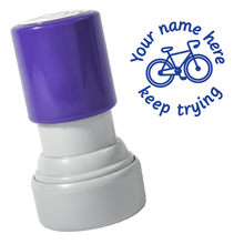 Load image into Gallery viewer, Bicycle Keep Trying Stamp
