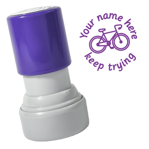 Bicycle Keep Trying Stamp