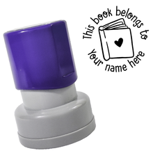 Load image into Gallery viewer, Library Book Stamp (Round)
