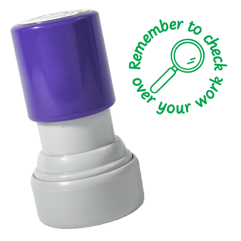 Check Over Your Work Stamp