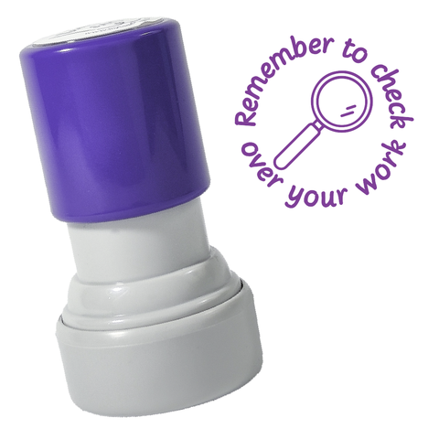 Check Over Your Work Stamp