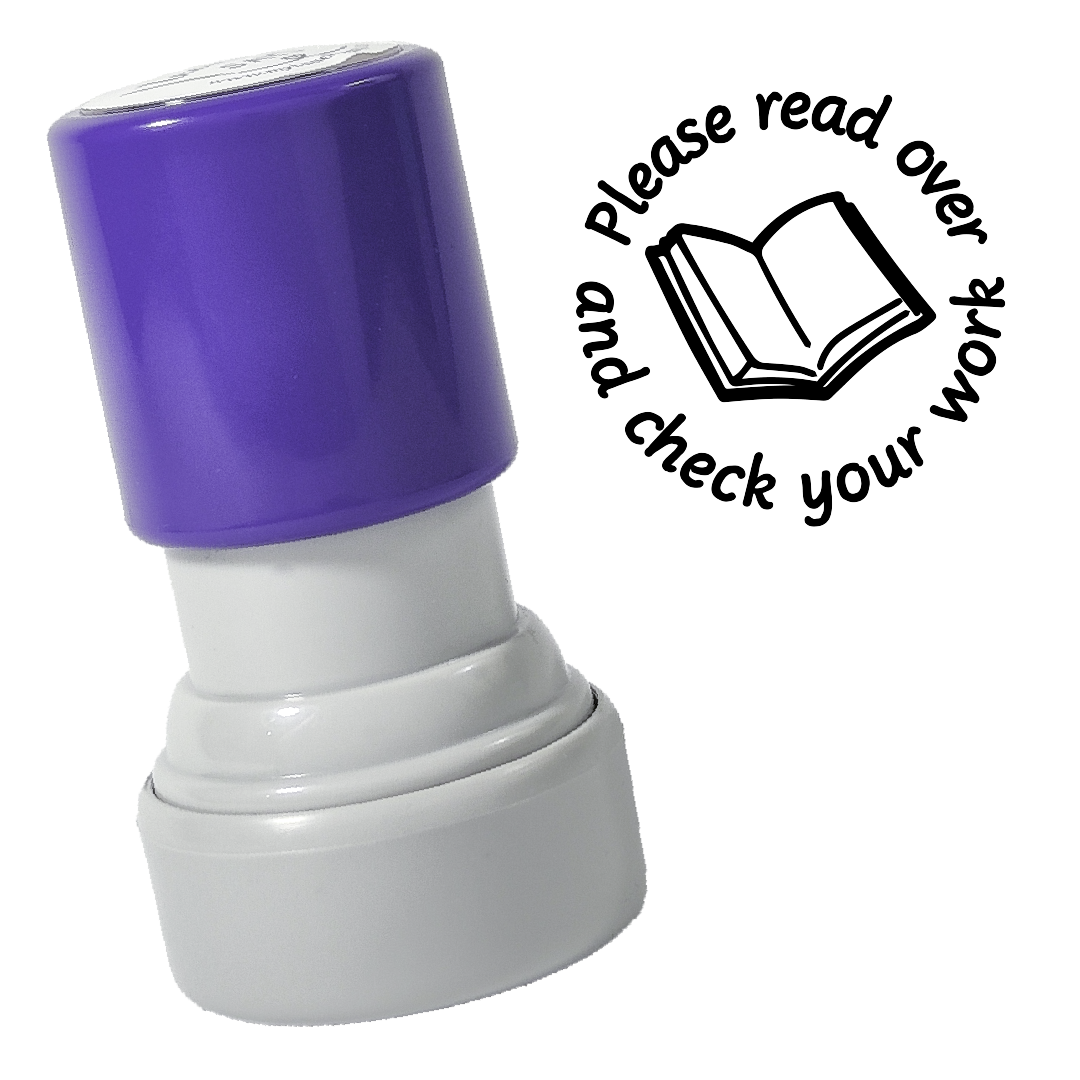 Read Over Your Work Stamp – My Teacher Says