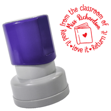 Load image into Gallery viewer, Library Book Stamp (Round)

