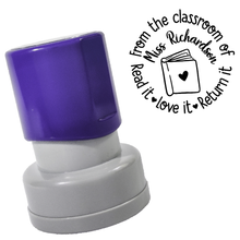 Load image into Gallery viewer, Library Book Stamp (Round)
