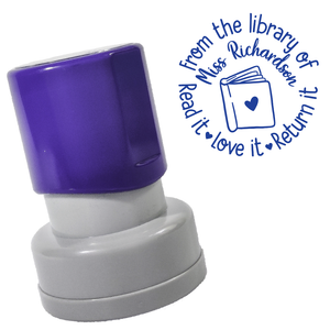 Library Book Stamp (Round)
