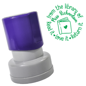 Library Book Stamp (Round)