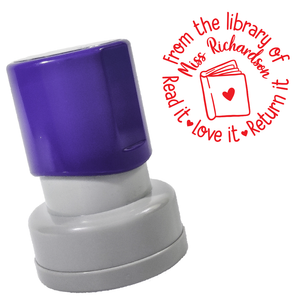 Library Book Stamp (Round)