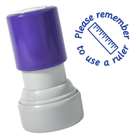 Use A Ruler Stamp