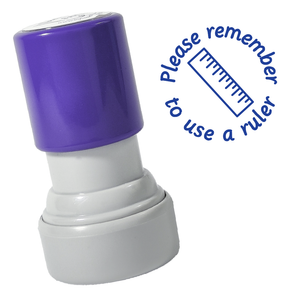 Use A Ruler Stamp