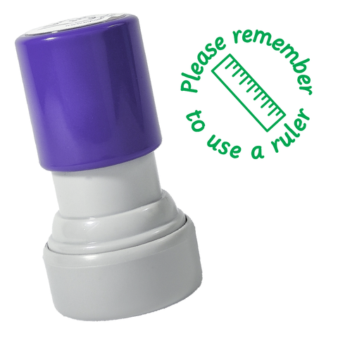 Use A Ruler Stamp