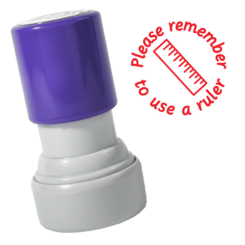 Use A Ruler Stamp